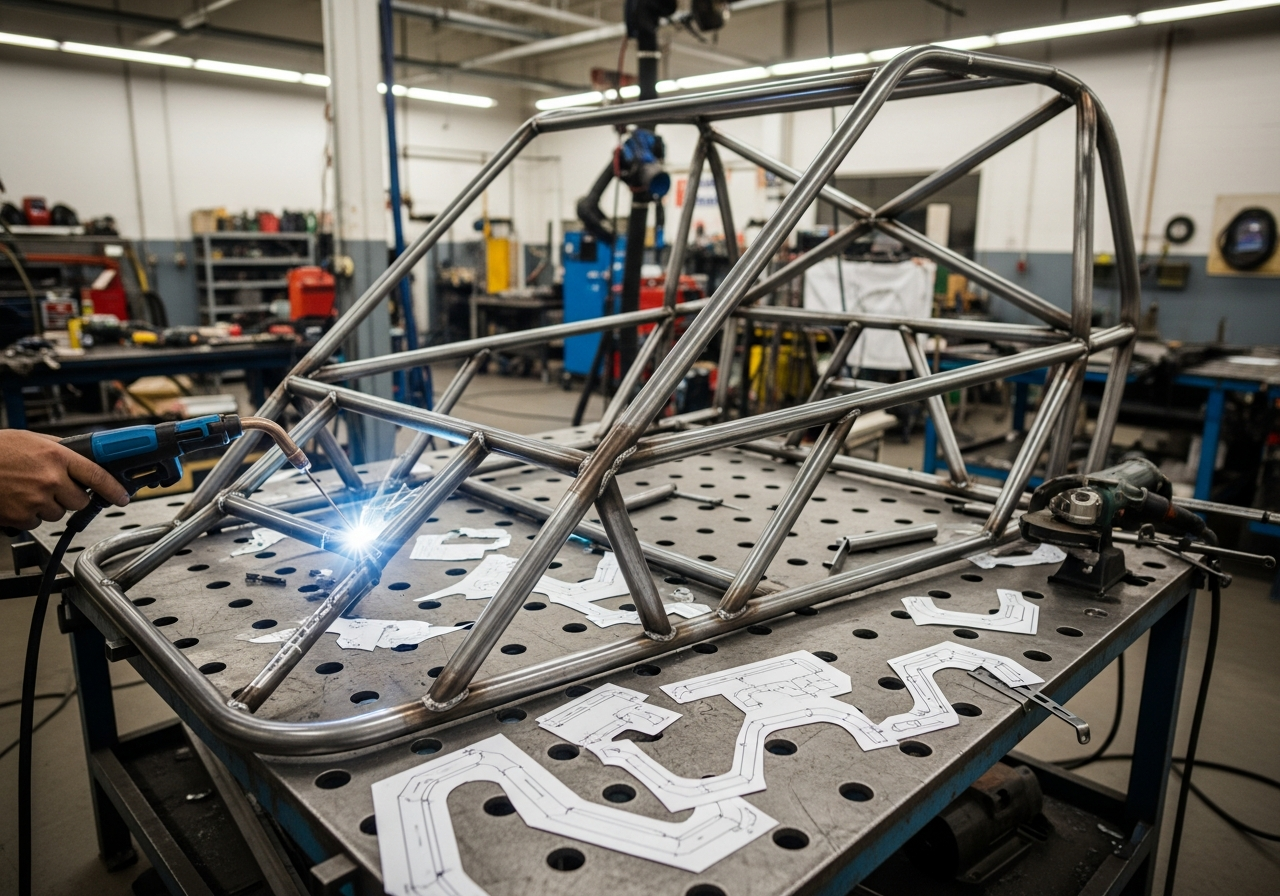 Cross kart roll cage