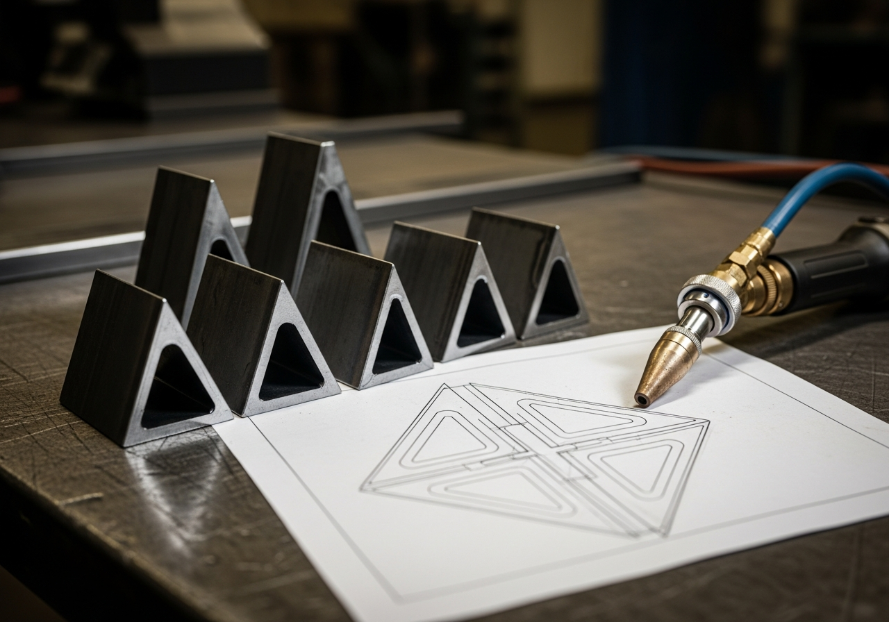 Gusset plate cutting