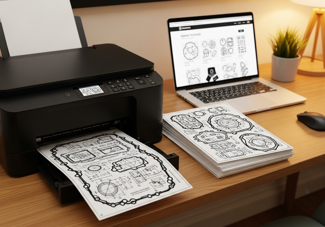 Printing templates at home